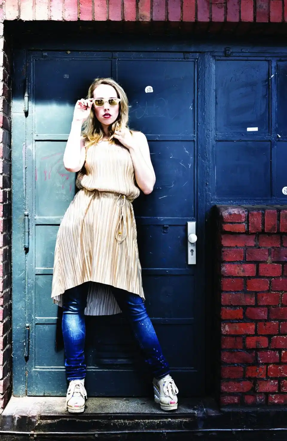 Kowalski Brillenträgerin