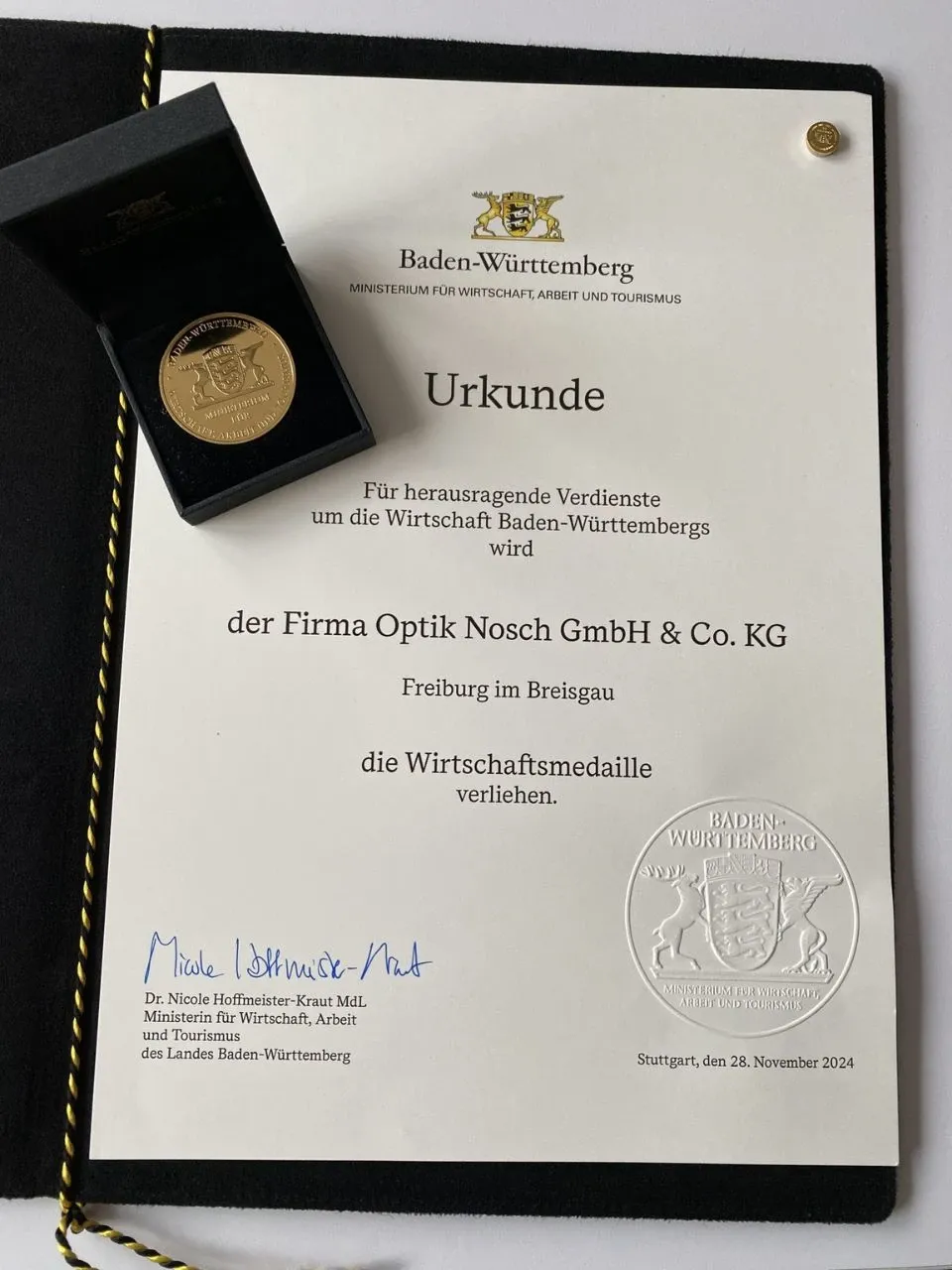 Wirtschaftsmedaille 2024